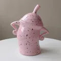Playful Crooked- Ink-Splatter Ceramic Storage Jar-set of 2