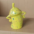 Playful Crooked- Ink-Splatter Ceramic Storage Jar-set of 2