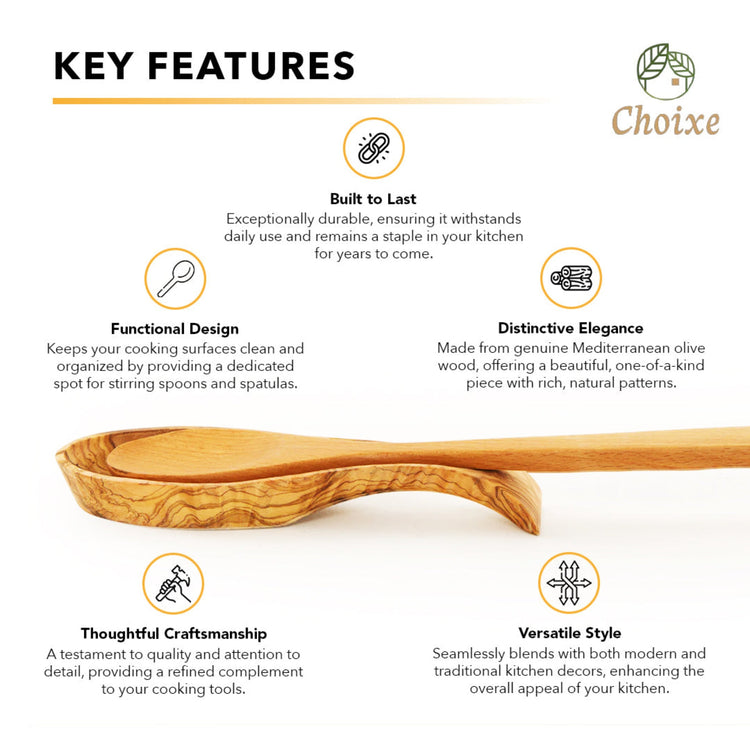 Olive Wood Spoon Rest