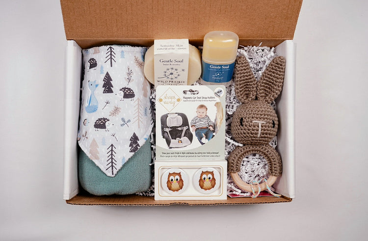 Baby Blue Handmade Baby Gift Box