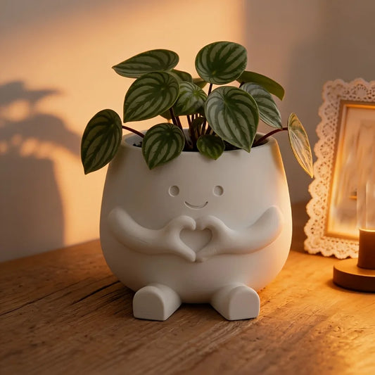 3D printed minimalist flower pots, Reader Companion Flower Pots, Heartfelt Flower Pots, Calm Flower Pots, Succulent Flower Pots