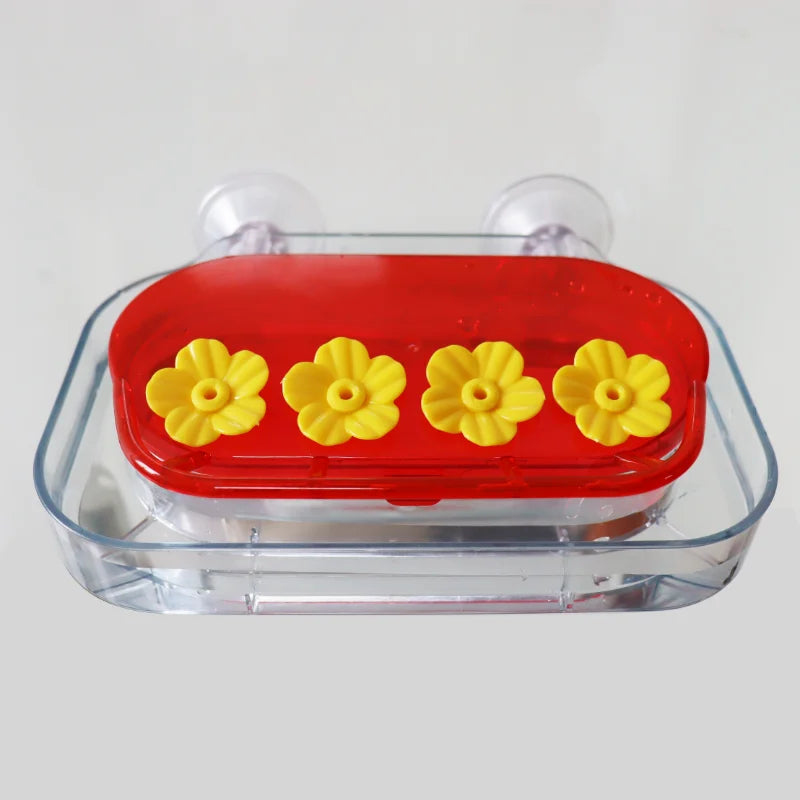 Window-Mount Hummingbird Feeder with Suction Cups