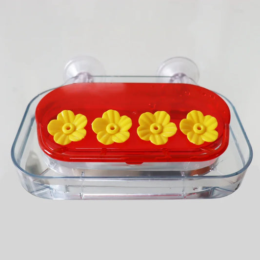 Window-Mount Hummingbird Feeder with Suction Cups