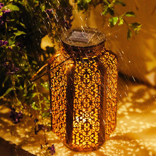 Solar Retro Hanging Lantern – Warm White LED