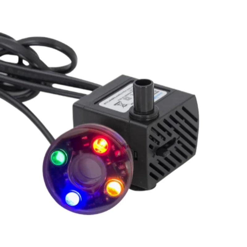 LED Fountain & Aquarium Water Pump – 3W/5W for Rockery, Fish Tank & Garden Water Features