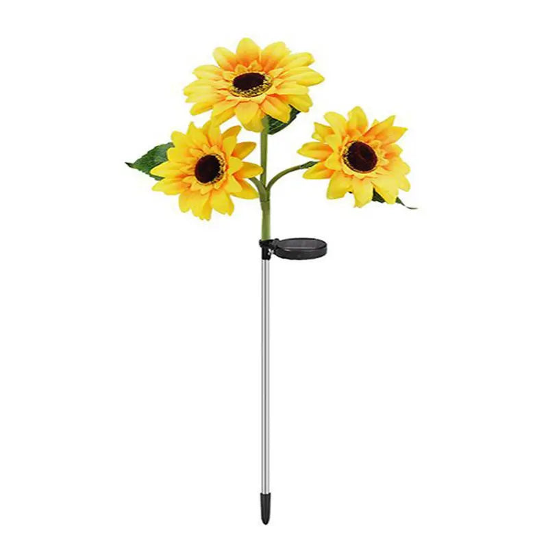 Solar Sunflower Garden Stake Light – Warm White LED