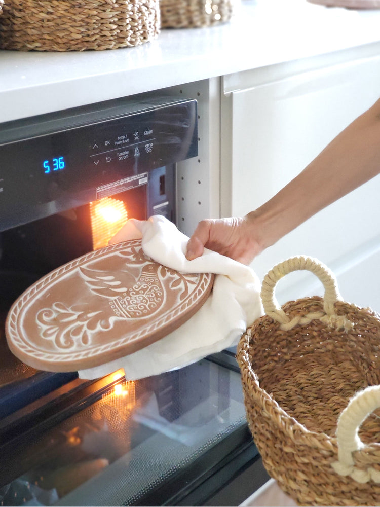 Bird Terracotta Bread Warmer Gift Set