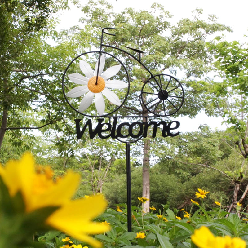 Outdoor Daisy Windmill Garden Decoration