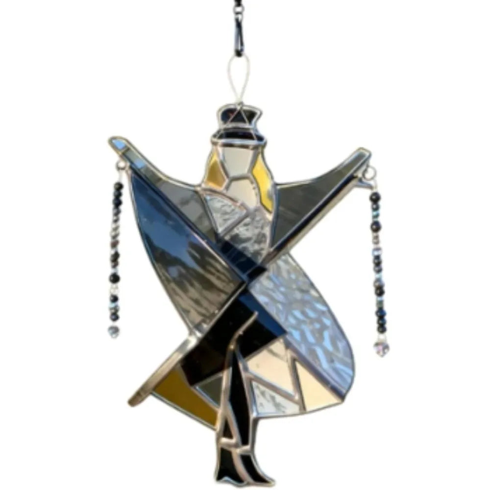 Handmade stained glass spinner