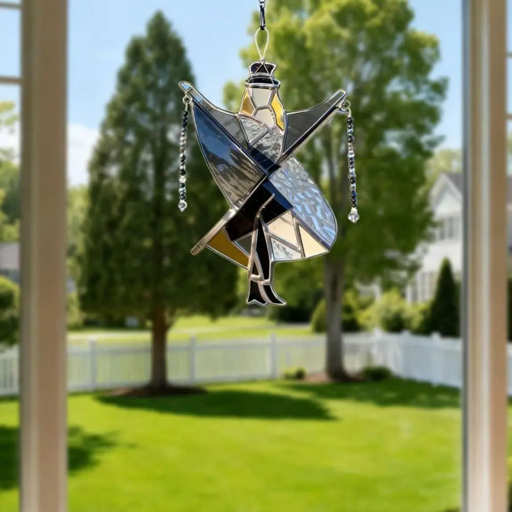 Handmade stained glass spinner
