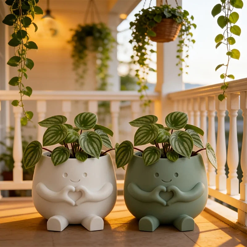 3D printed minimalist flower pots, Reader Companion Flower Pots, Heartfelt Flower Pots, Calm Flower Pots, Succulent Flower Pots