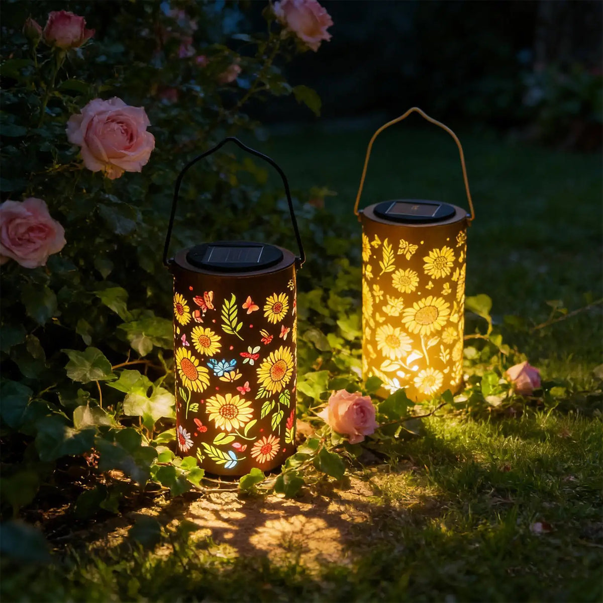 Solar LED Garden Lantern – IP68 Weatherproof Outdoor Light for Yard, Porch & Pathway