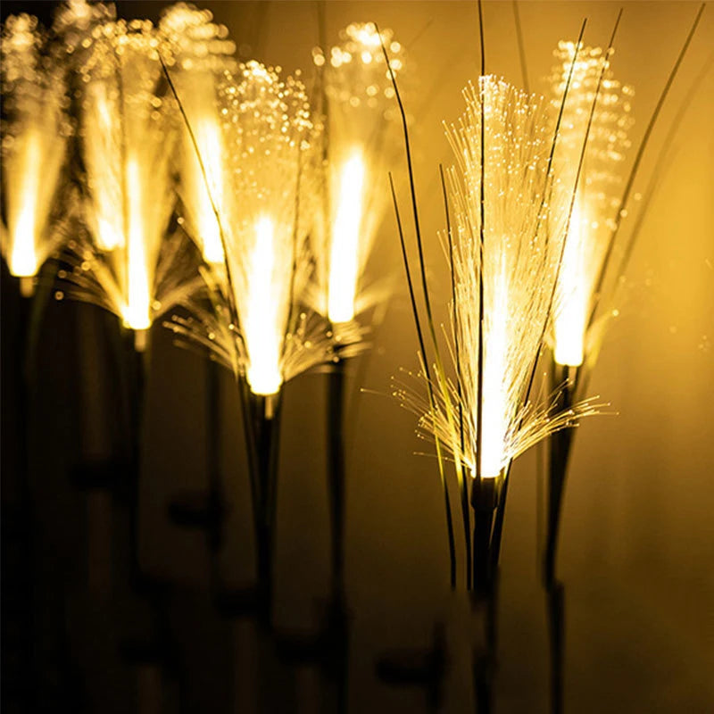 Solar Pampas Reed Fiber Optic Garden Stake Light