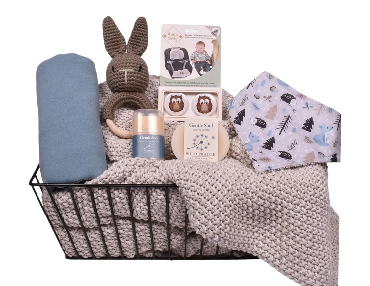 Baby Blue Handmade Baby Gift Box