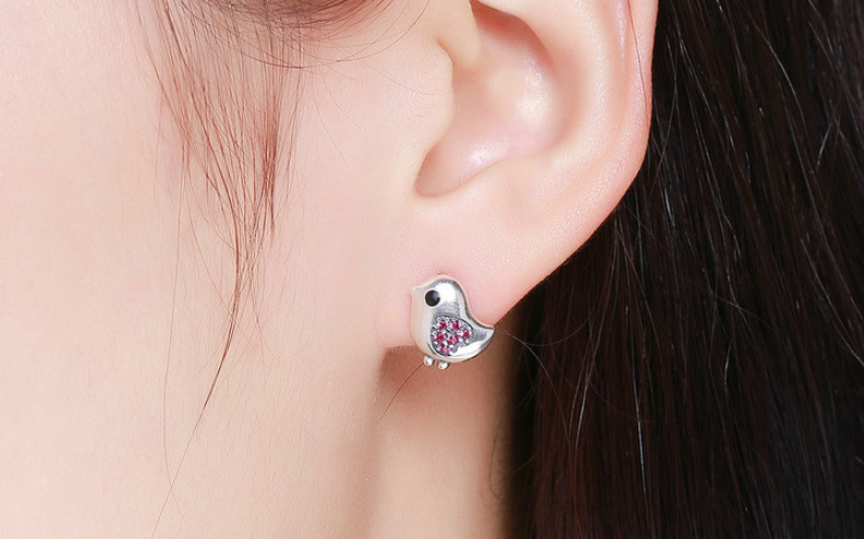 Bird Stud Earrings - Animal Design
