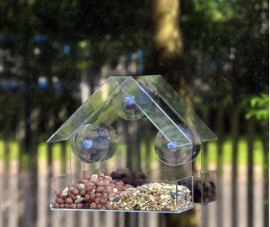Clear Acrylic Small Bird Feeder