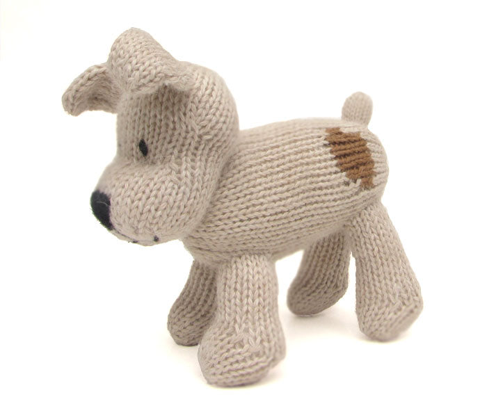 Handmade Knit Corgi Dog, Fair Trade Plush Toy