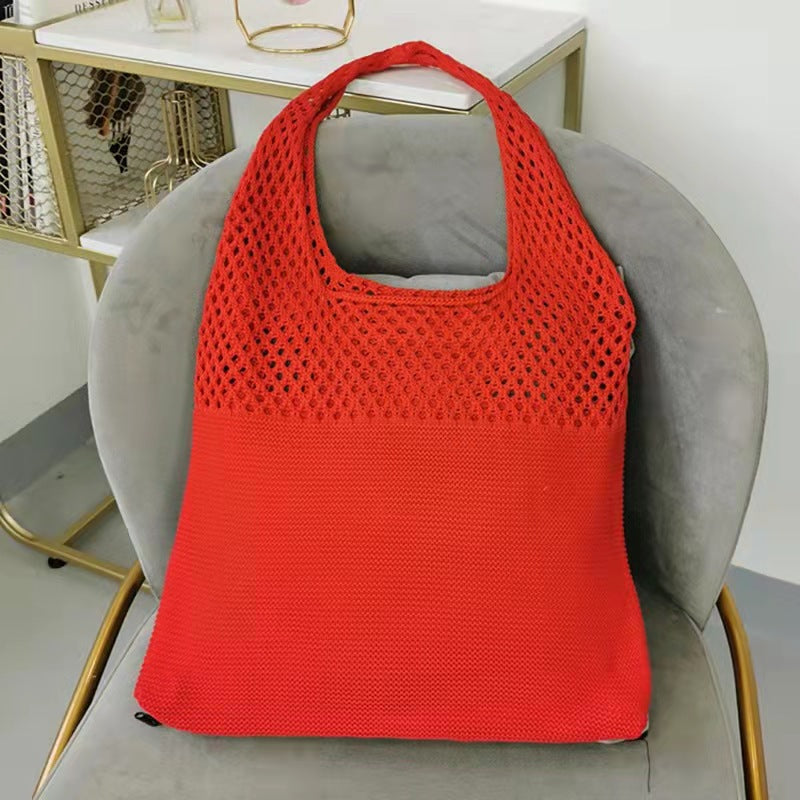 Retro Mesh Beach & Shopping Shoulder Bag