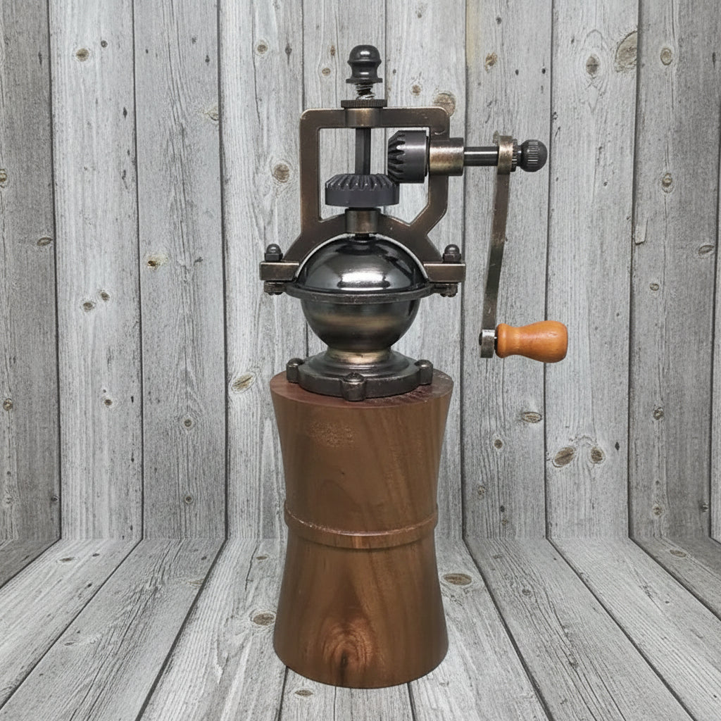 Hand-Turned Black Walnut Pepper Grinder
