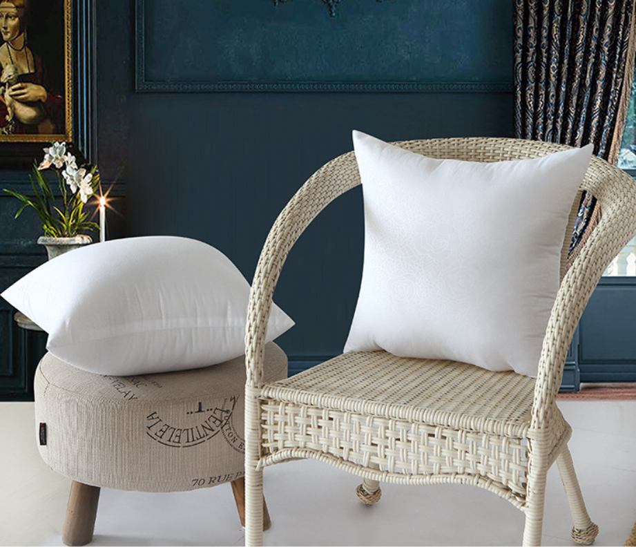 White Decorative Pillow Insert, Multiple Sizes