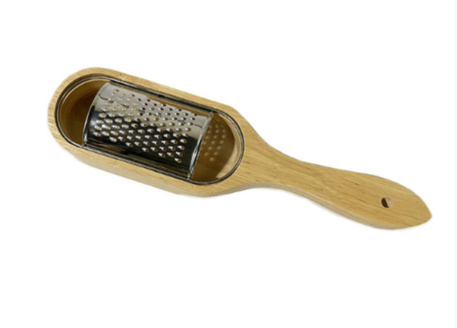 Wood Cheese Grater with Ergonomic Handle