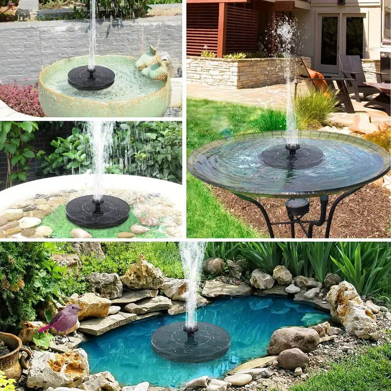 Solar Bird Bath Fountain Pump for Garden Ponds