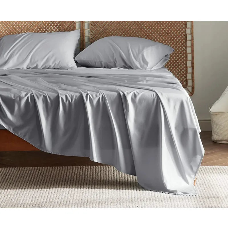 Bamboo Fiber Bed Sheet Set – Silky-Soft, Breathable Four-Piece