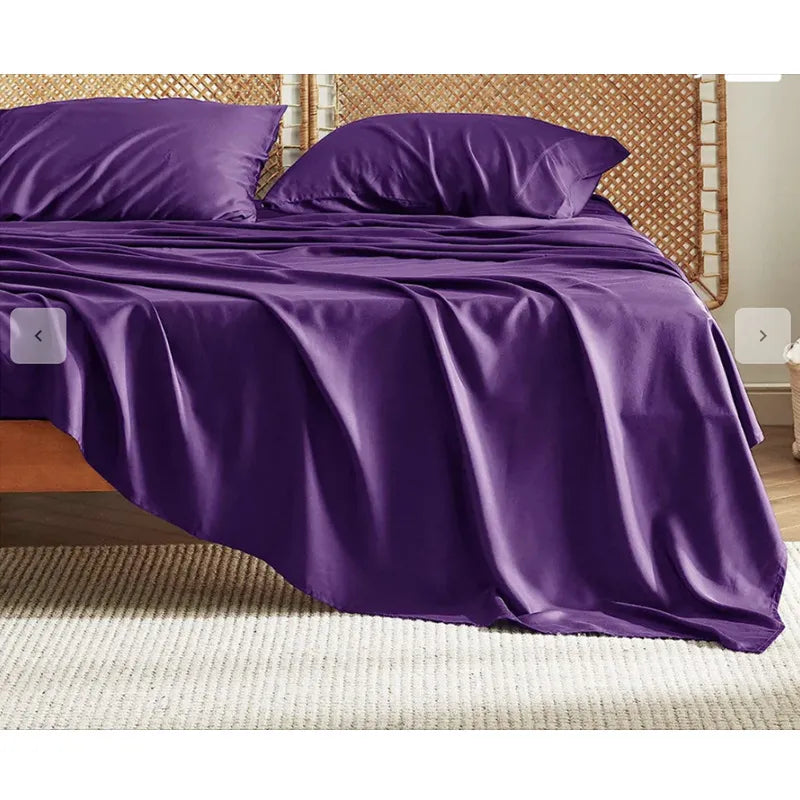 Bamboo Fiber Bed Sheet Set – Silky-Soft, Breathable Four-Piece