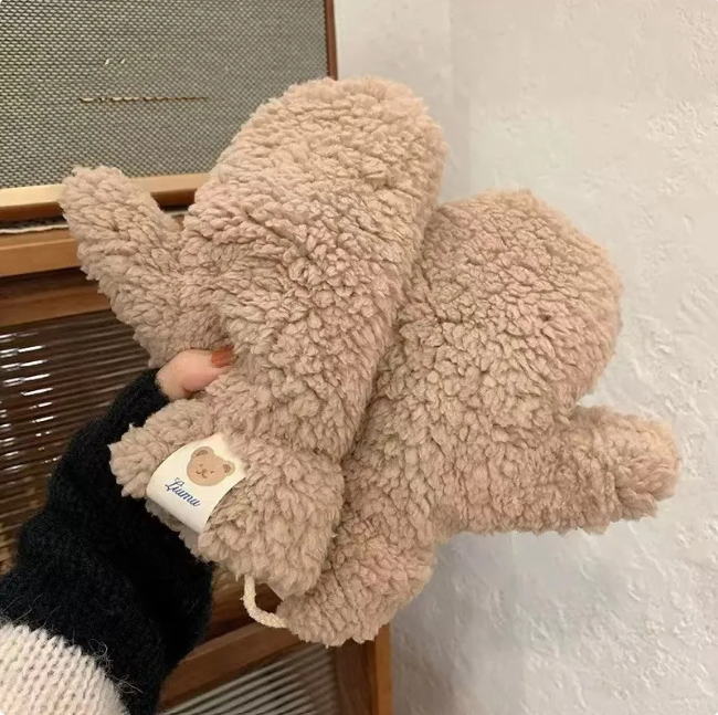 Women's Embroidered Winter Mittens