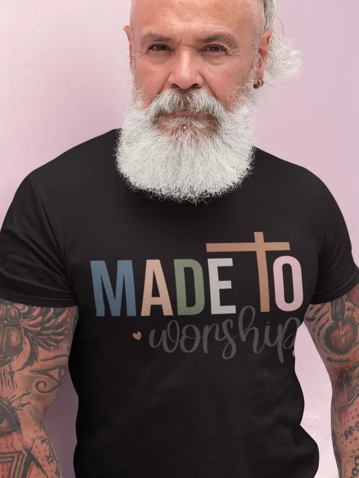 Made to Worship Cotton Graphic T-Shirt