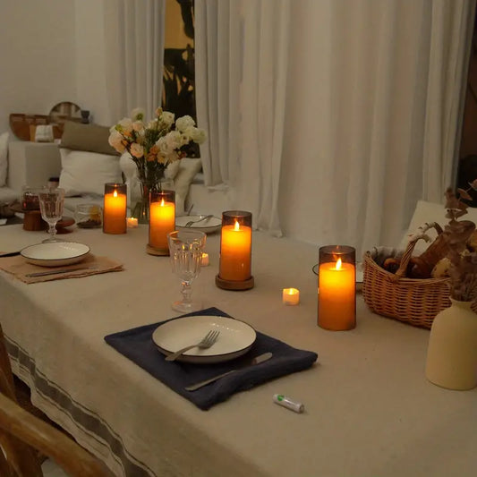 2pcs LED Flameless Candles with Remote and Timer