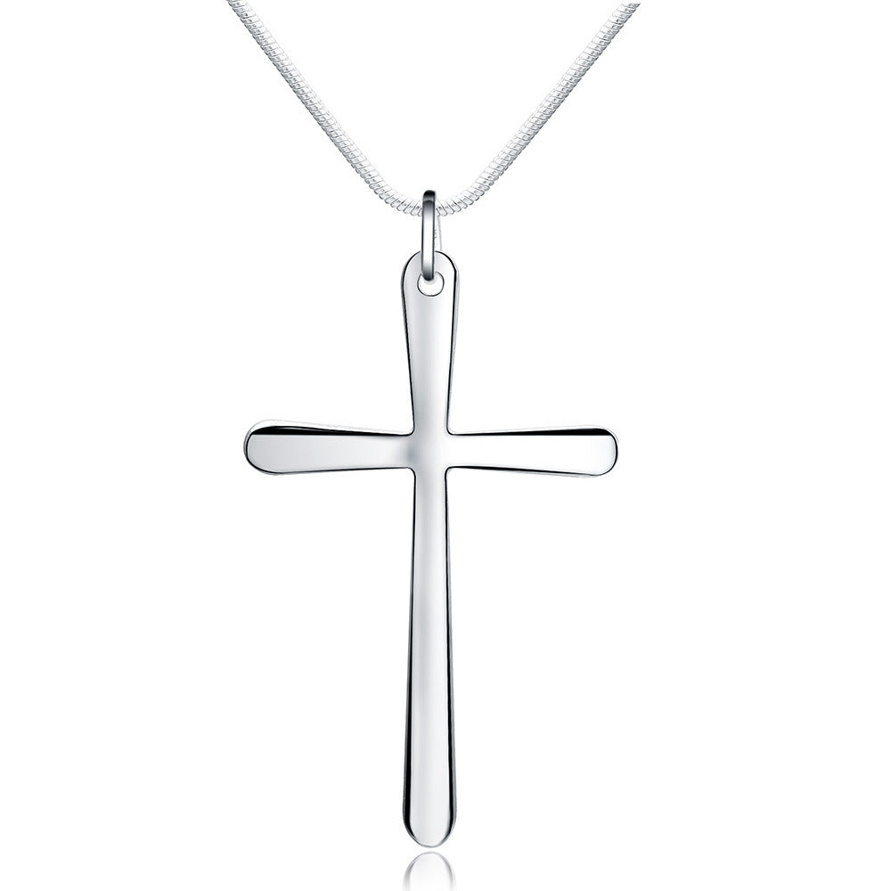 Women’s Silver-Tone Cross Necklace