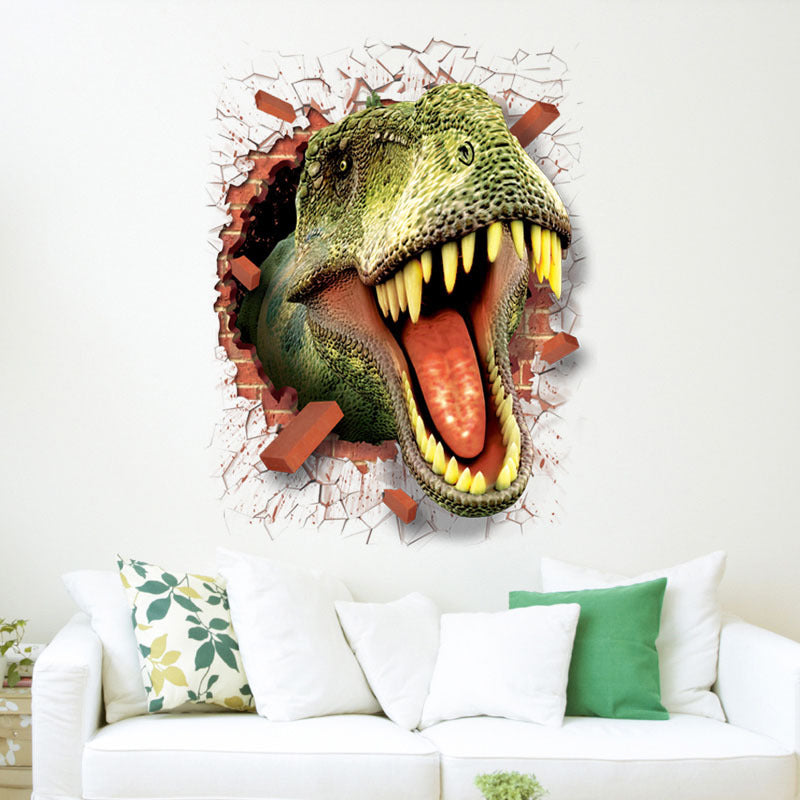 3D Wall Sticker - Dinosaur Design for Kids' Room Decor