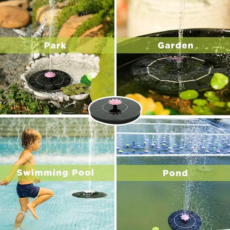 Solar Bird Bath Fountain Pump for Garden Ponds