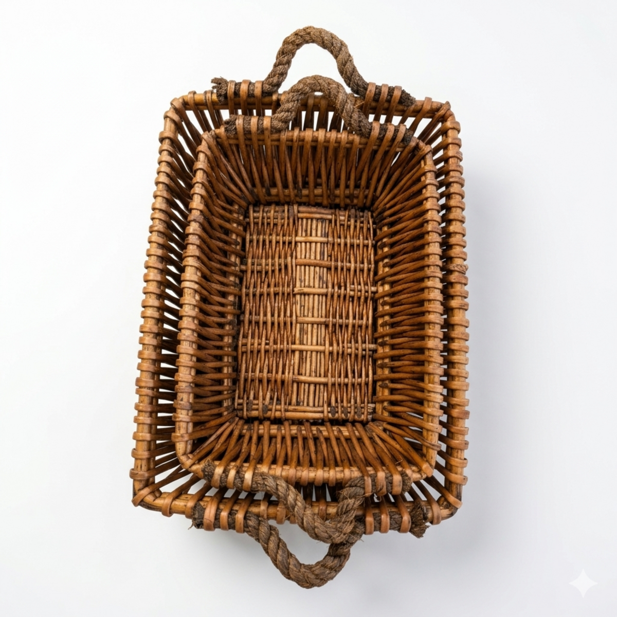 Handwoven Willow Nesting Baskets, Set of 2