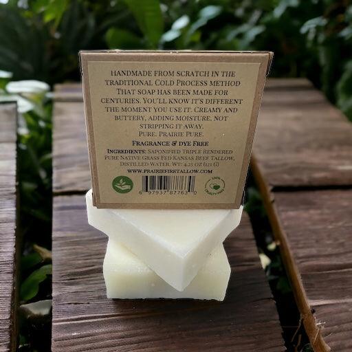 Handcrafted Grass-Fed Tallow Soap, Set of 3