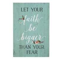 Faith Bigger Handcrafted - Rustic Pallet Sign