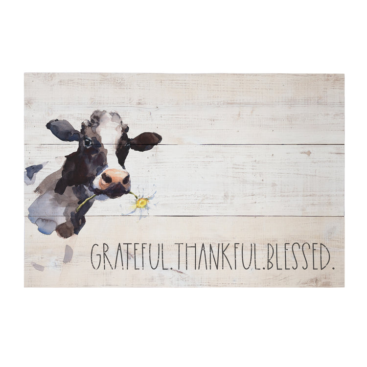 Handmade Grateful Thankful Rustic Pallet Sign